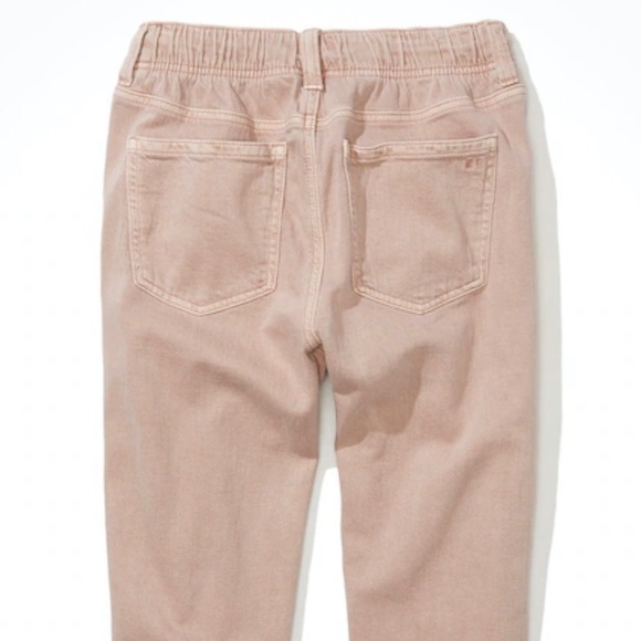 American Eagle Stretch Tomgirl Utility Jogger Size 2 Short Pink - Picture 3 of 10